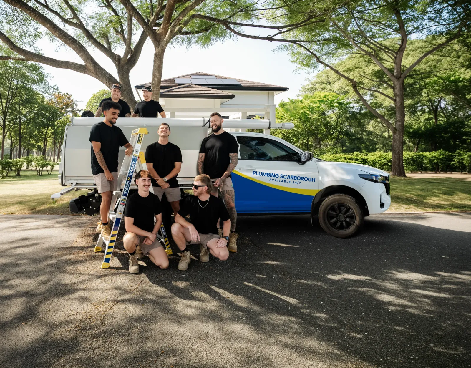 Plumbing Scarborough ute and team